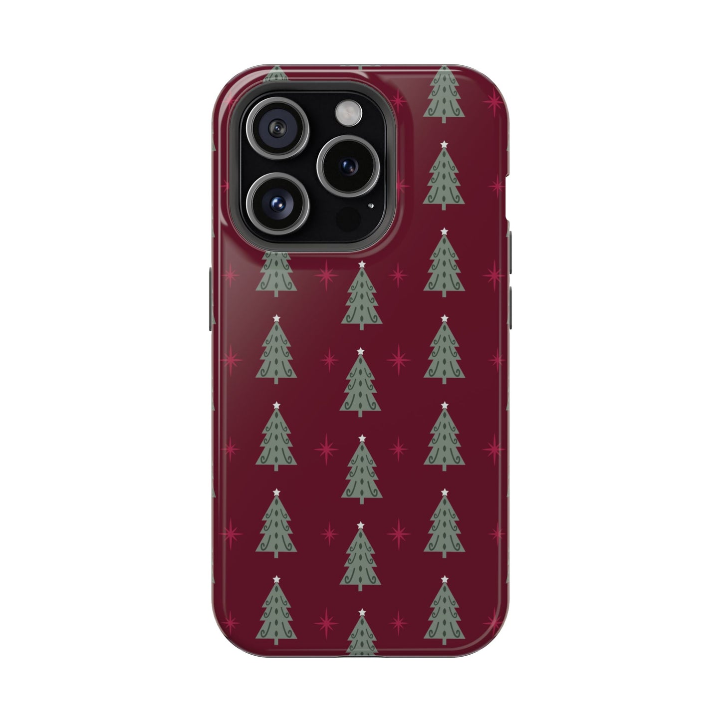 Retro Christmas Tree Pattern – MagSafe iPhone Series Case