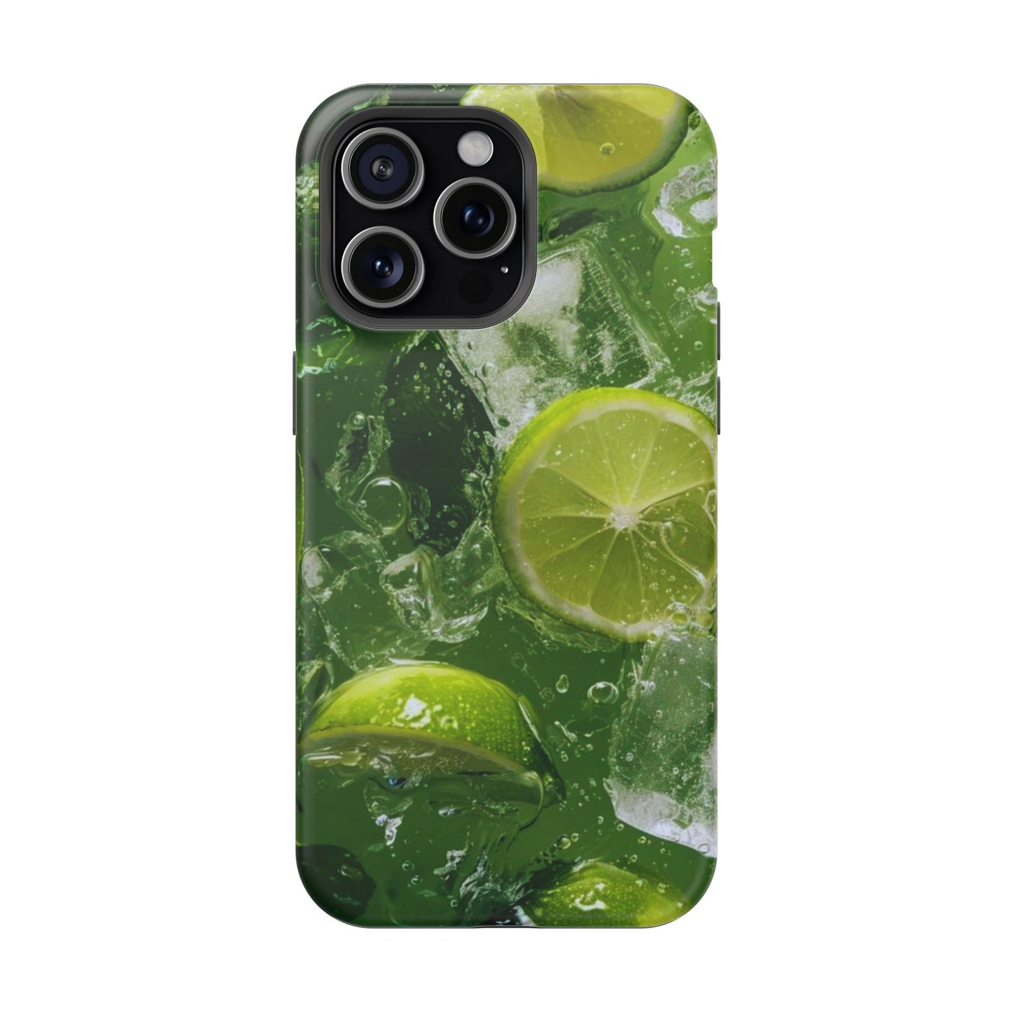 Refreshing Lime Splash MagSafe iPhone Case – Tough Protection, Vivid Dual-Layer Design