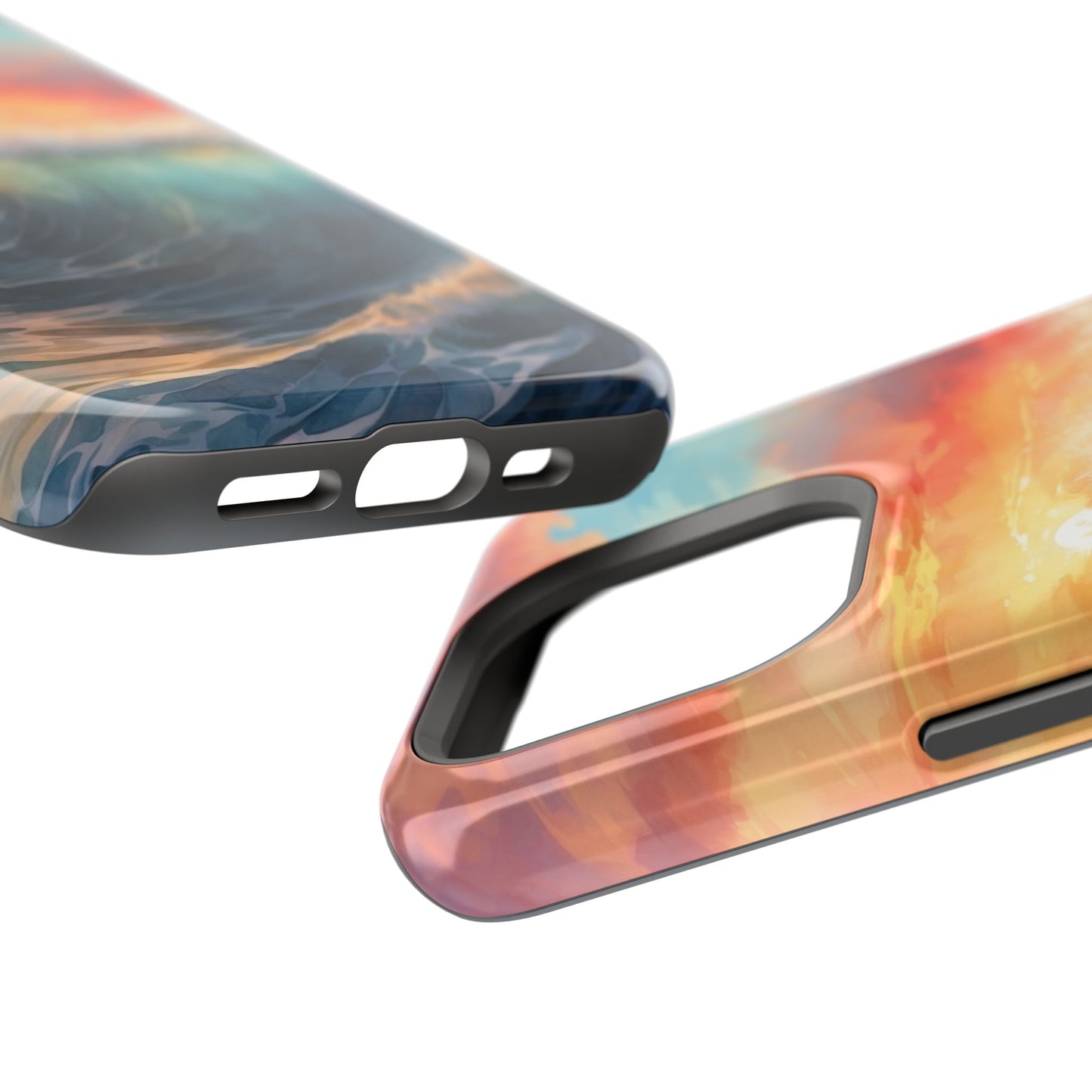 Ocean Wave Sunset MagSafe iPhone Case – Coastal Vibes Design