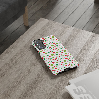 Red & Green Christmas Polka Dots – Samsung Galaxy Case