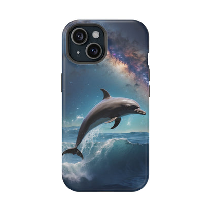 Dolphin Galaxy Splash - MagSafe-Compatible Case