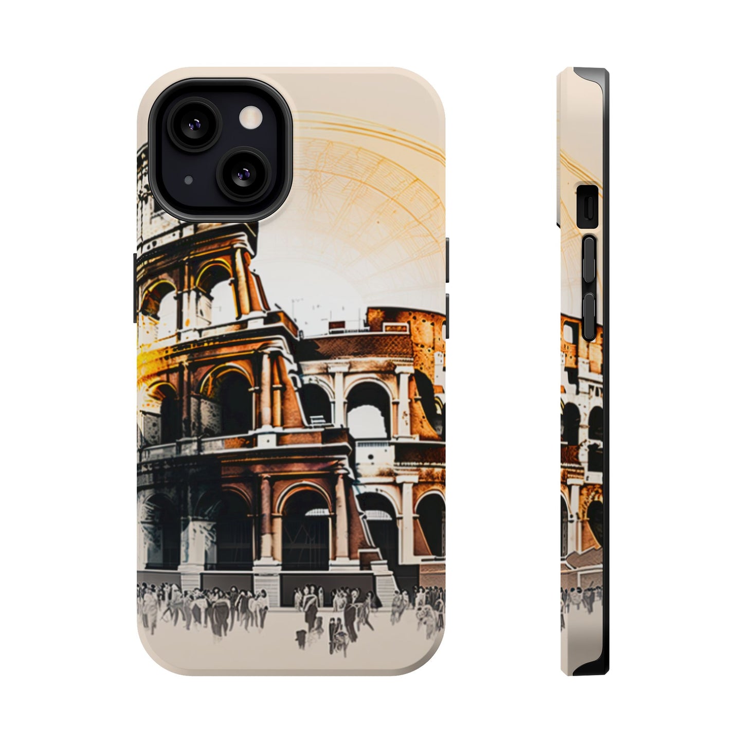 Rome Colosseum MagSafe iPhone Case - Italian Landmark with Wireless Charging Compatibility