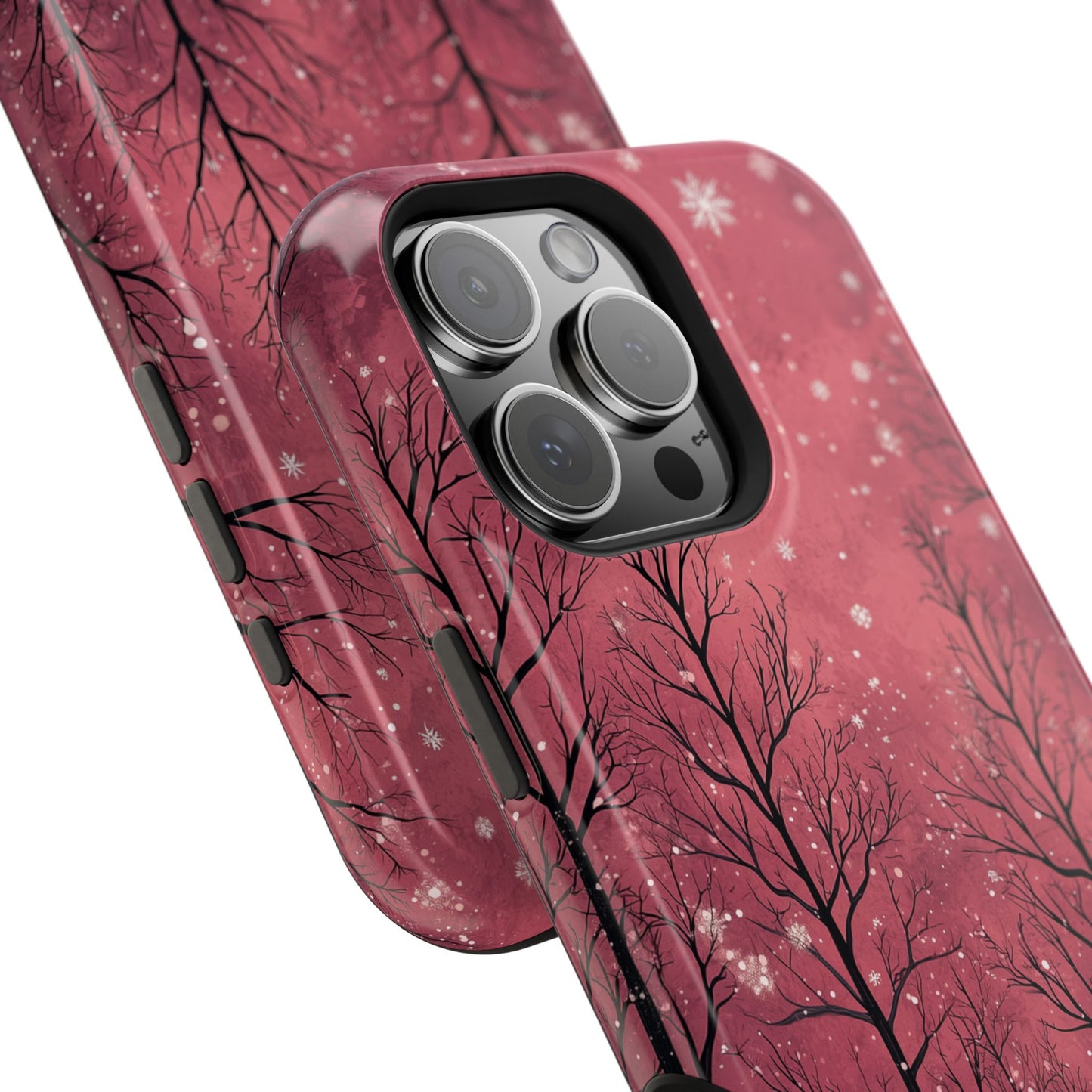 Pink Winter Twilight Forest - MagSafe iPhone Series Case