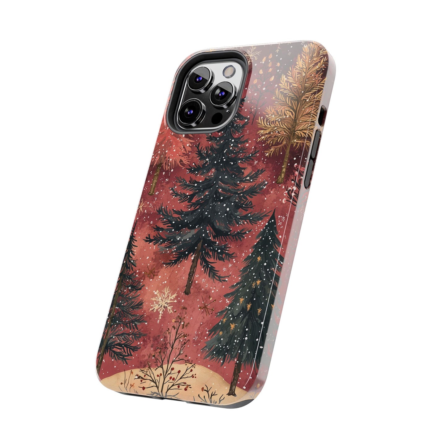 Rustic Red Winter Forest - iPhone Series Case