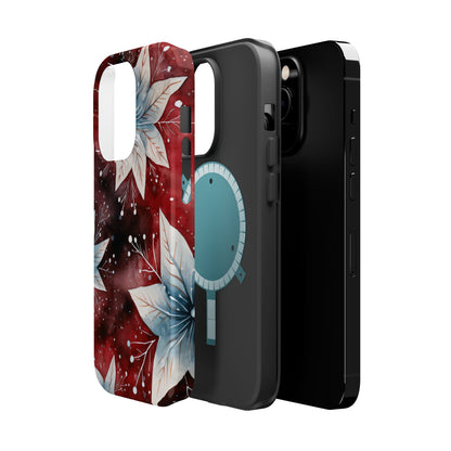 Winter Bloom Poinsettia – MagSafe iPhone Case