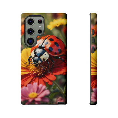 Ladybug on Orange Daisy - Samsung Galaxy Case