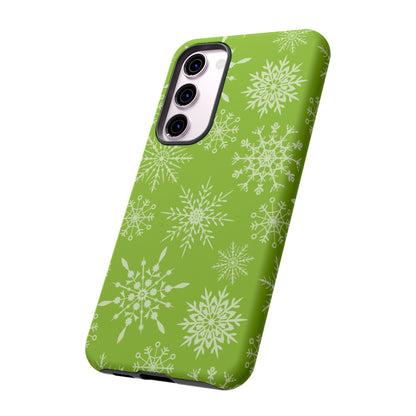 Green Snowflake Pattern – Samsung Galaxy Series Case