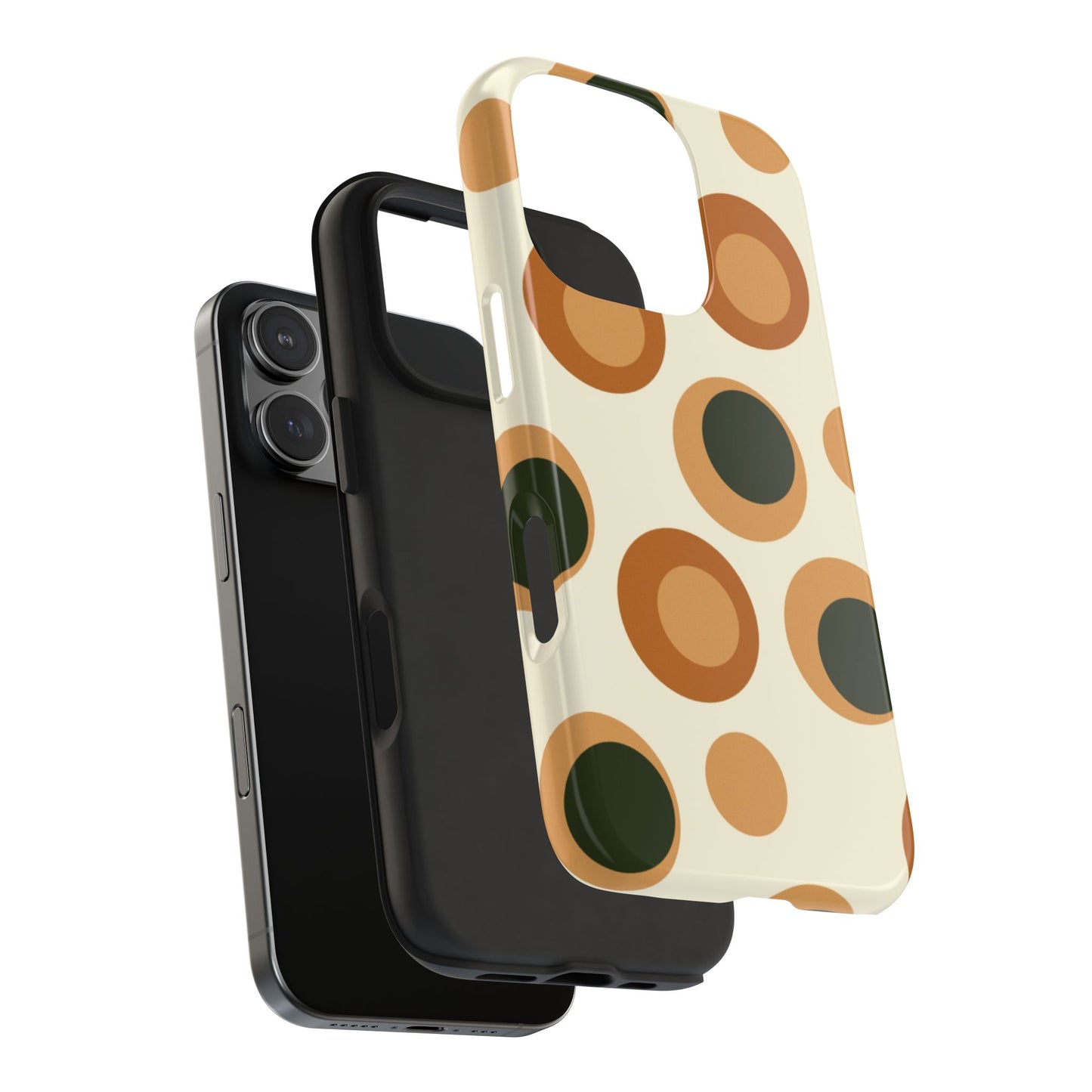 Retro Earthy Circles - iPhone Case