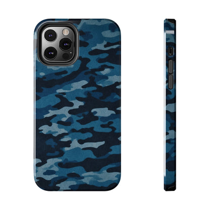 Dark Blue Camouflage – Stylish and Durable iPhone Case for Everyday Use