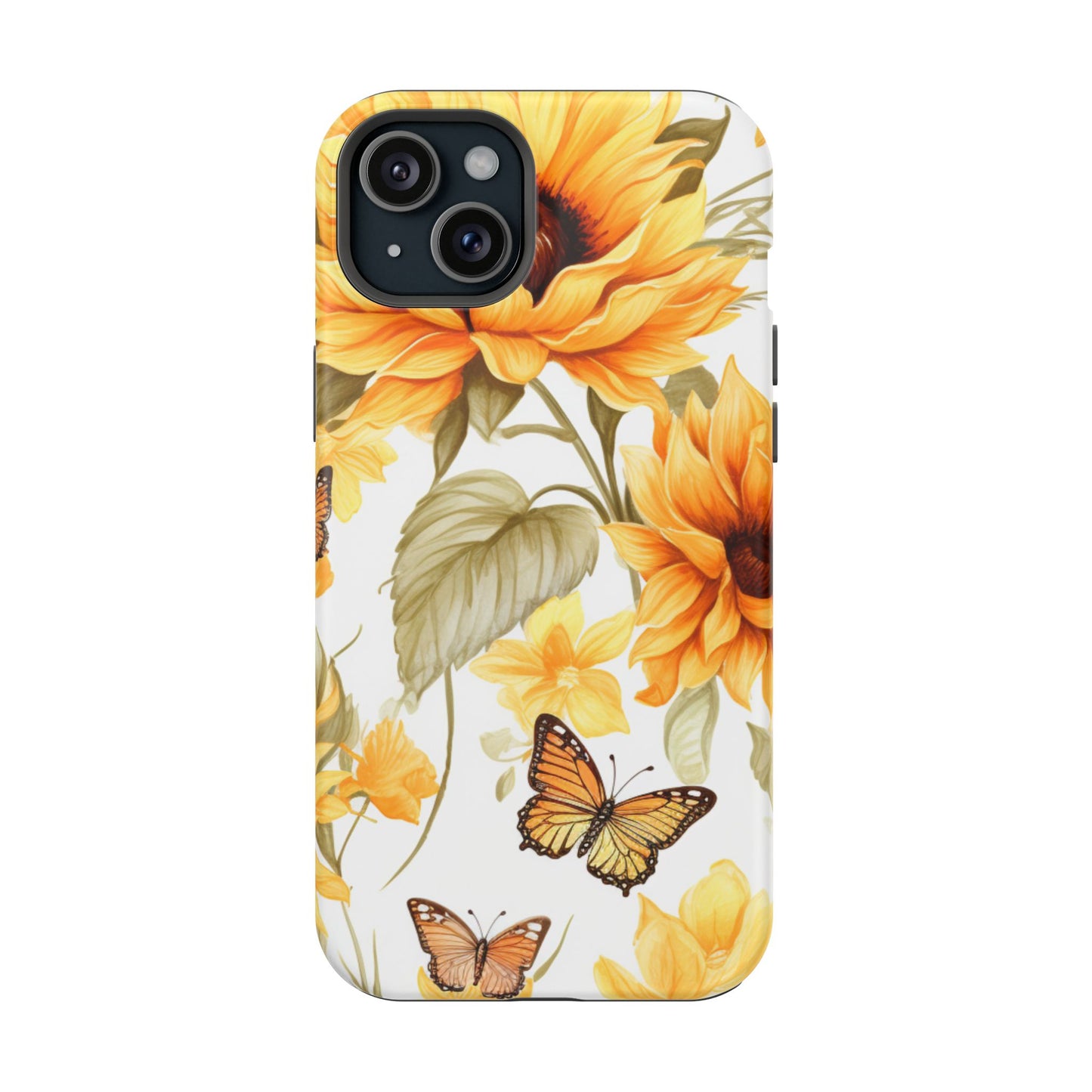 Sunflower & Butterfly Bliss - MagSafe iPhone Series Case