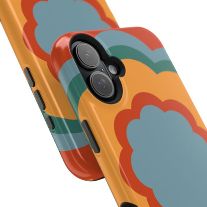 Retro Flower Power MagSafe iPhone Case – Bold 70s-Inspired Design with Dual-Layer Protection