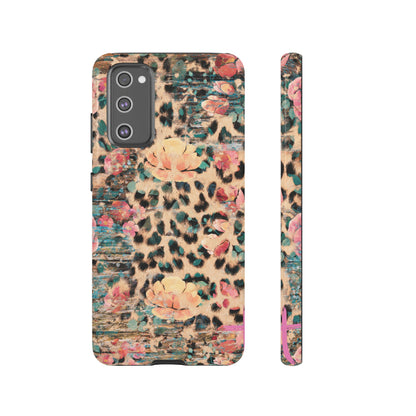 Rustic Floral Leopard - Samsung Galaxy Series Case