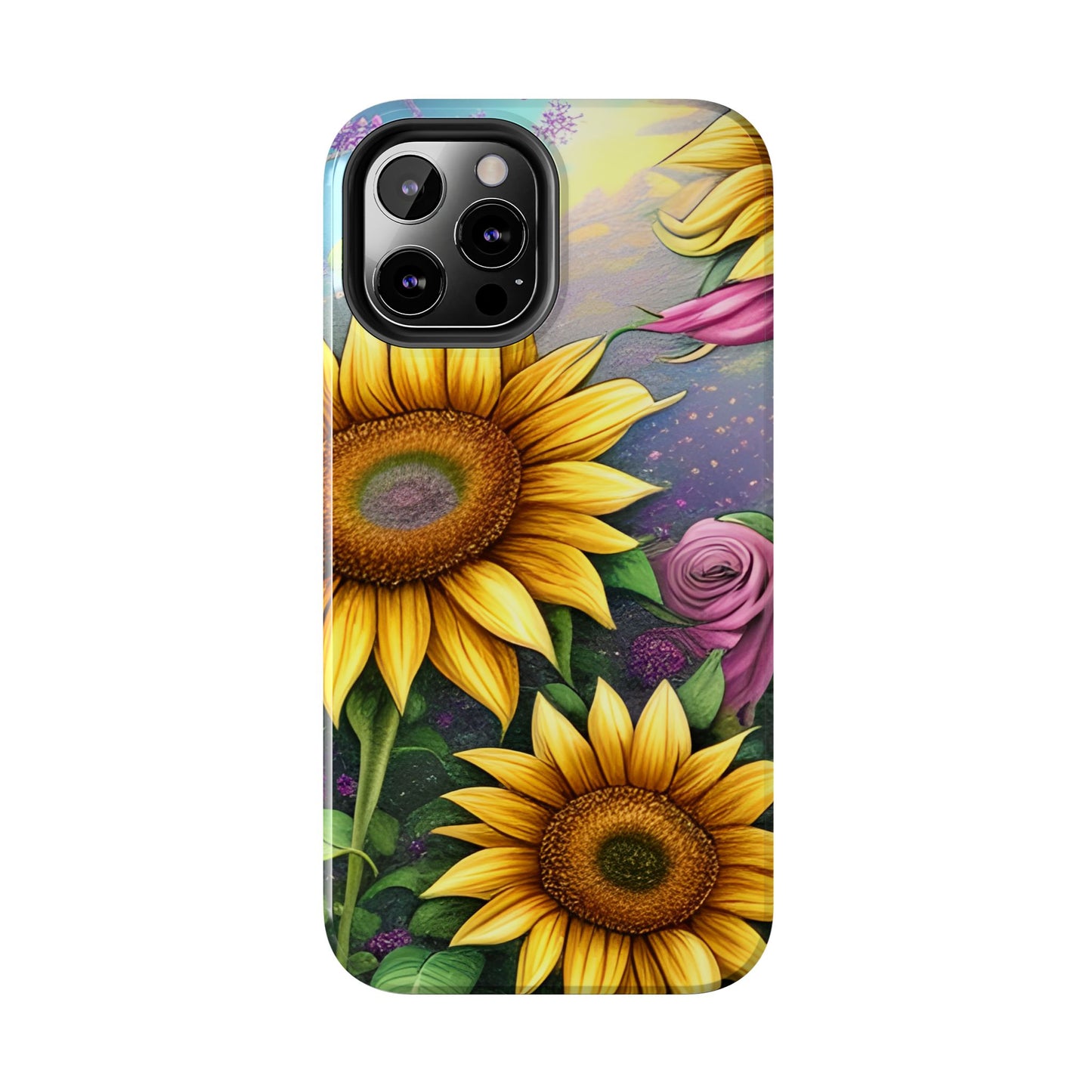 Whimsical Sunflower & Rose Garden - iPhone Series Case