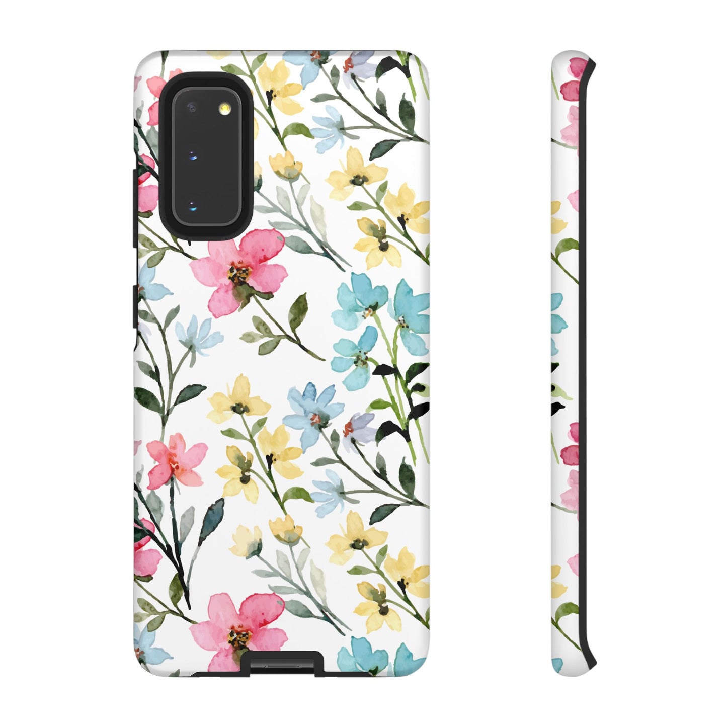 Watercolor Floral Bliss – Samsung Galaxy Case with Pastel Flower Design