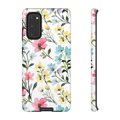 Watercolor Floral Bliss – Samsung Galaxy Case with Pastel Flower Design