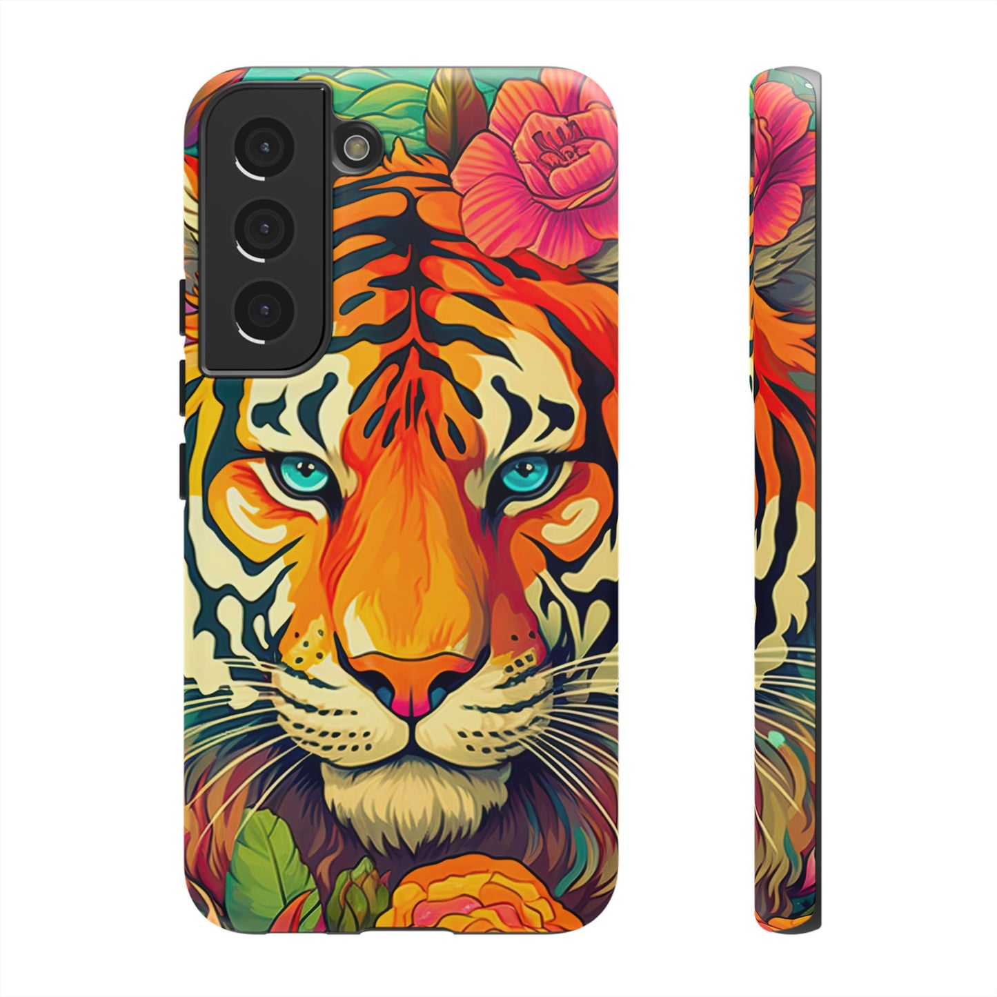 Fierce Rainbow Tiger Art - Samsung Galaxy Case