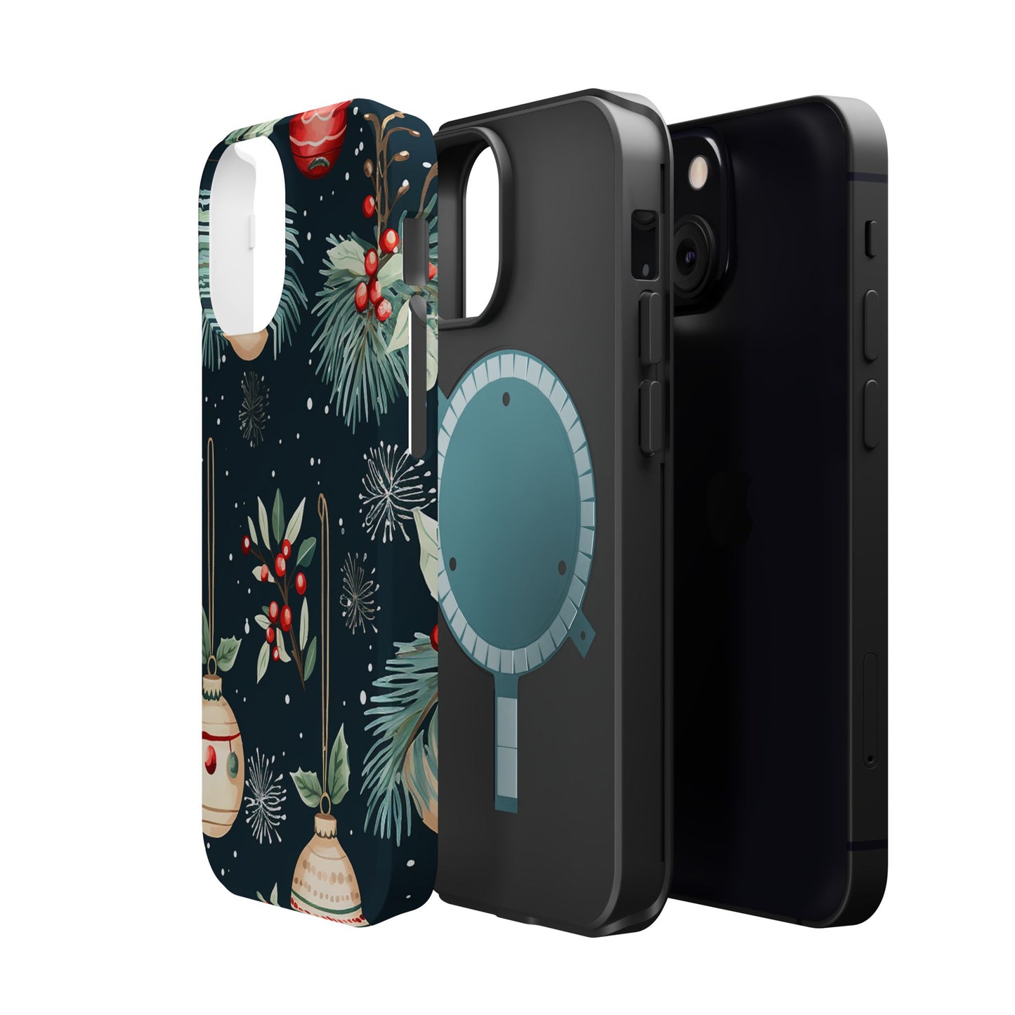 Elegant Christmas Ornaments and Pine - MagSafe iPhone Series Case