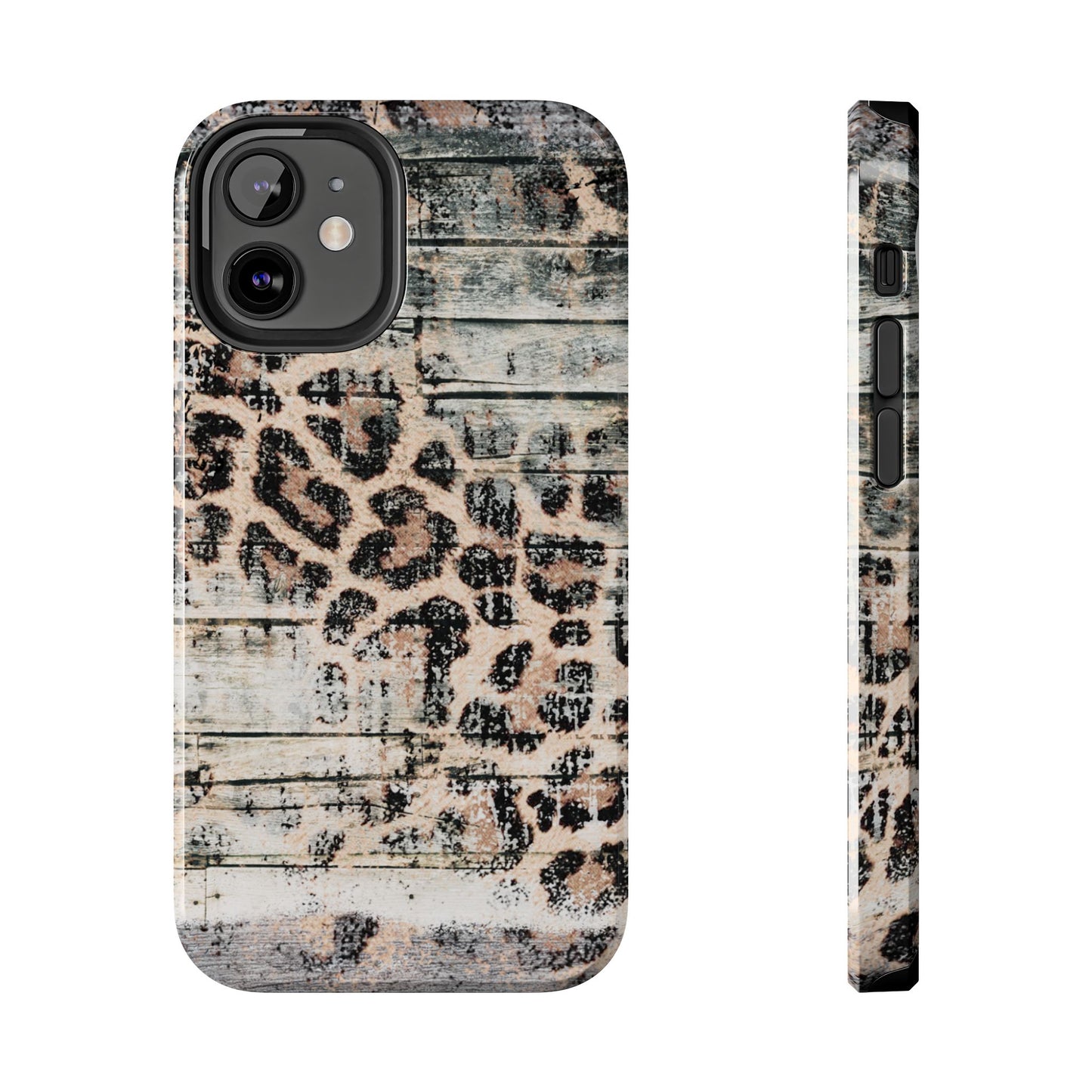 Rustic Leopard Wood Print - iPhone Series Case