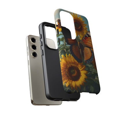 Vibrant Butterfly & Sunflower – Samsung Galaxy Case