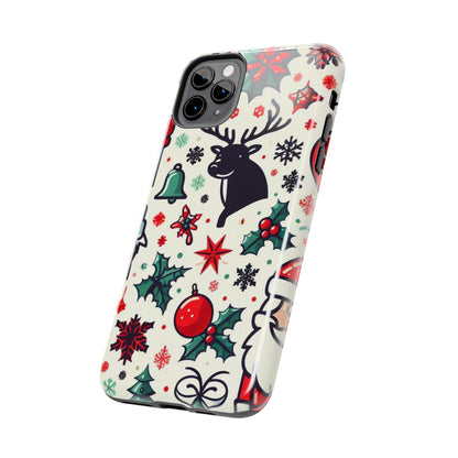 Cartoon Christmas Cheer – iPhone Case