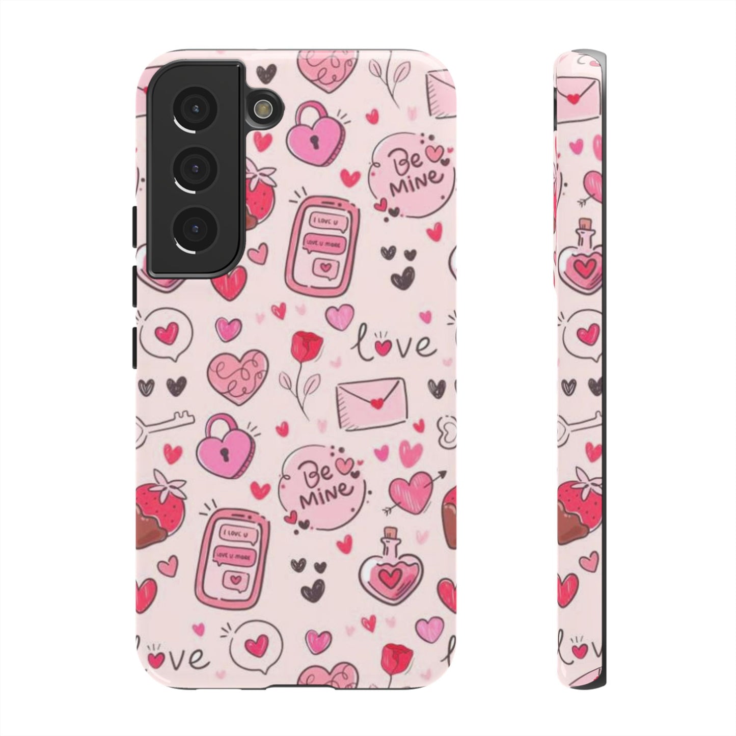 Samsung Galaxy Case: Playful Valentine's Day Icons Case