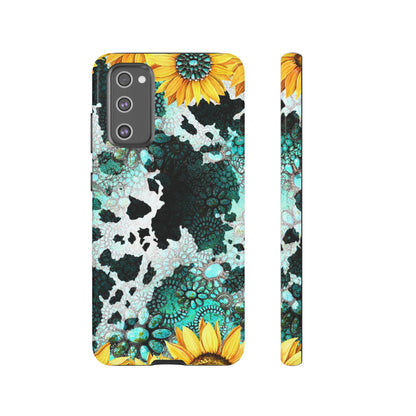 Boho Turquoise Sunflower Lace - Samsung Galaxy Series Case