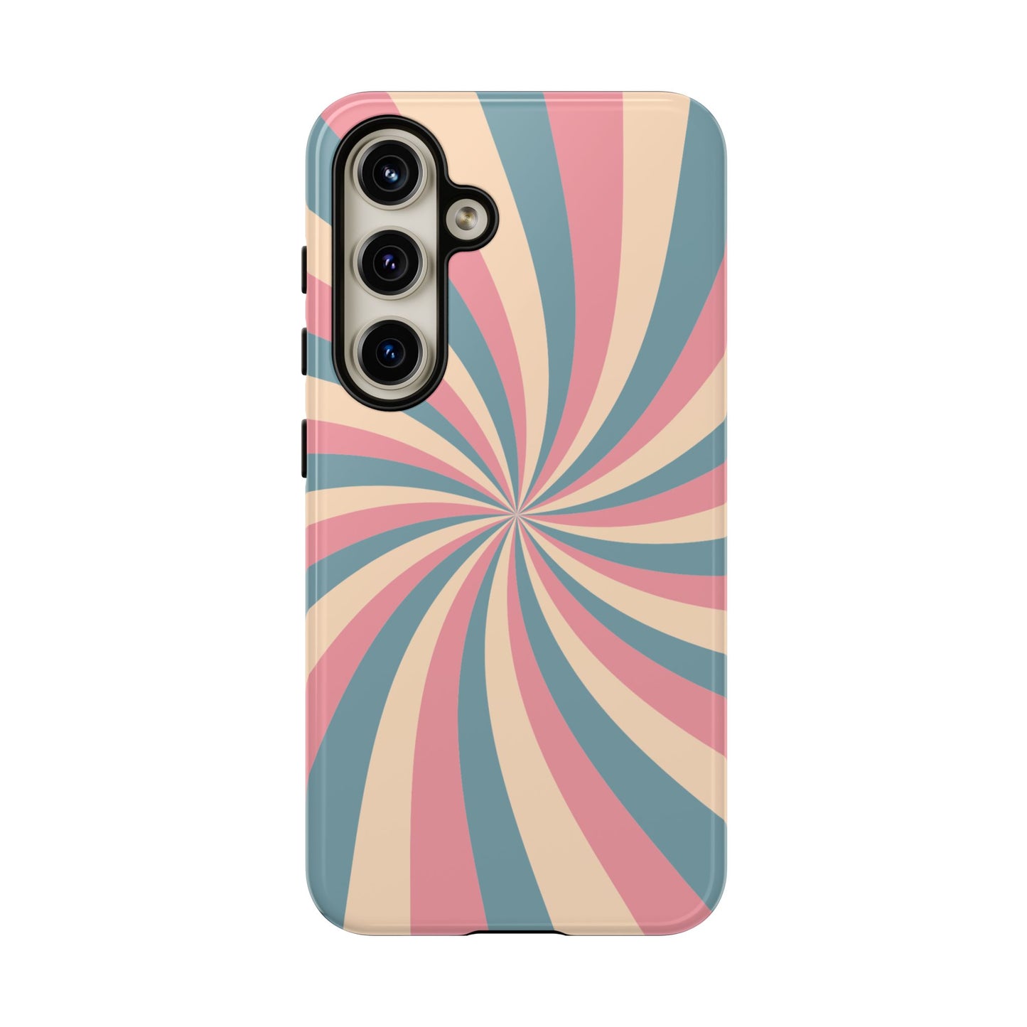 Vintage Pastel Swirl  Samsung Galaxy Case – Dual-Layer Protection with 70s-Inspired Design