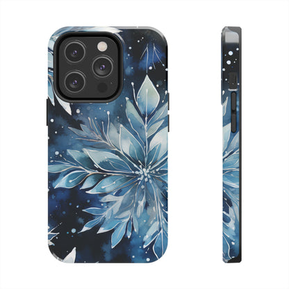 Winter’s Embrace – Blue Snowflake Samsung Galaxy Case