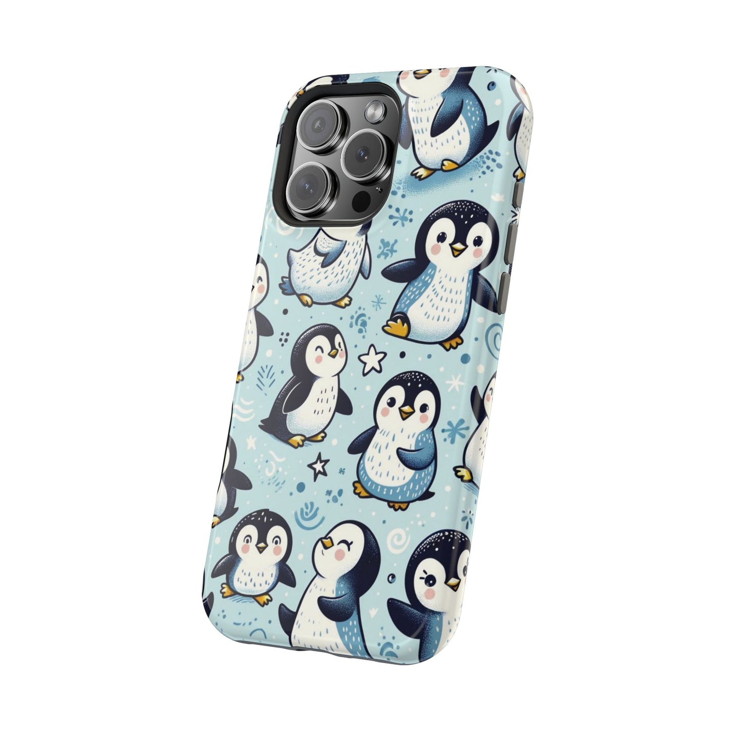 Cute Penguin Parade iPhone Case