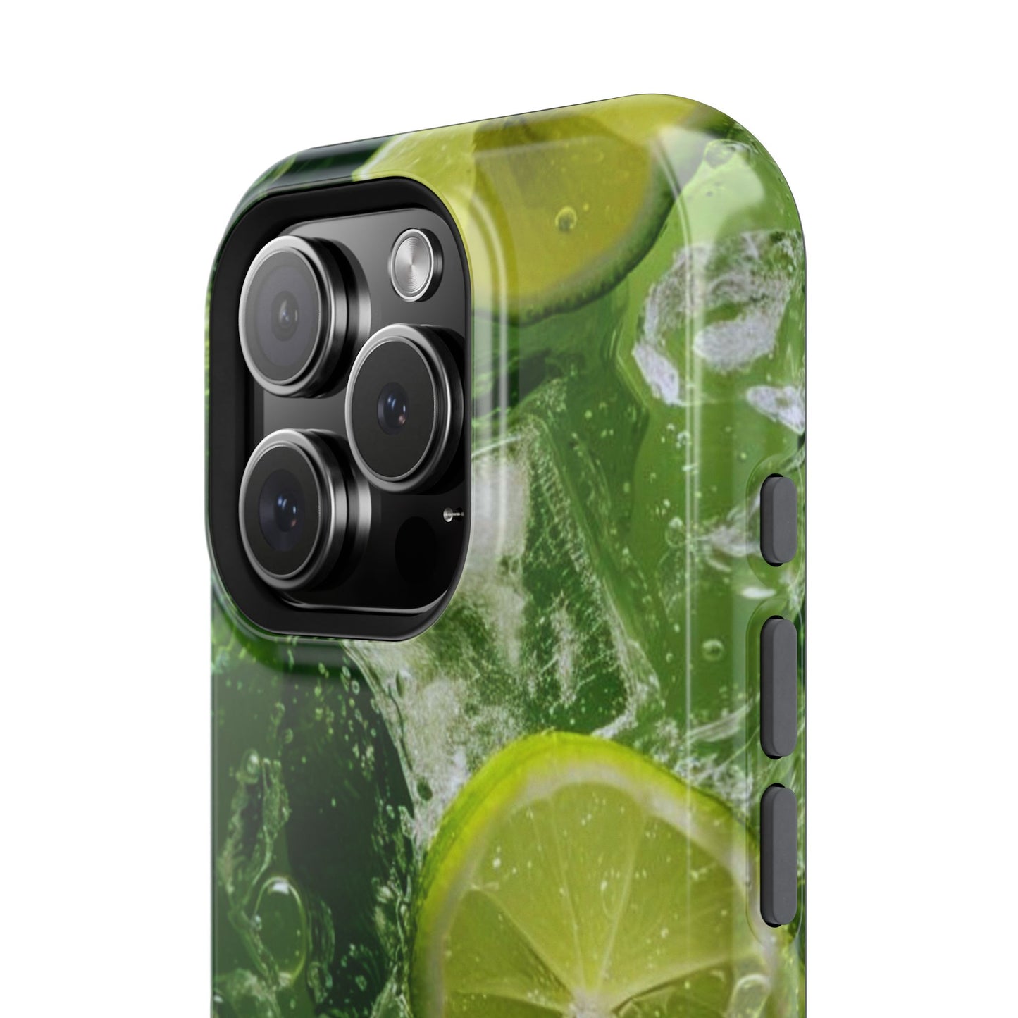 Refreshing Lime Splash MagSafe iPhone Case – Tough Protection, Vivid Dual-Layer Design