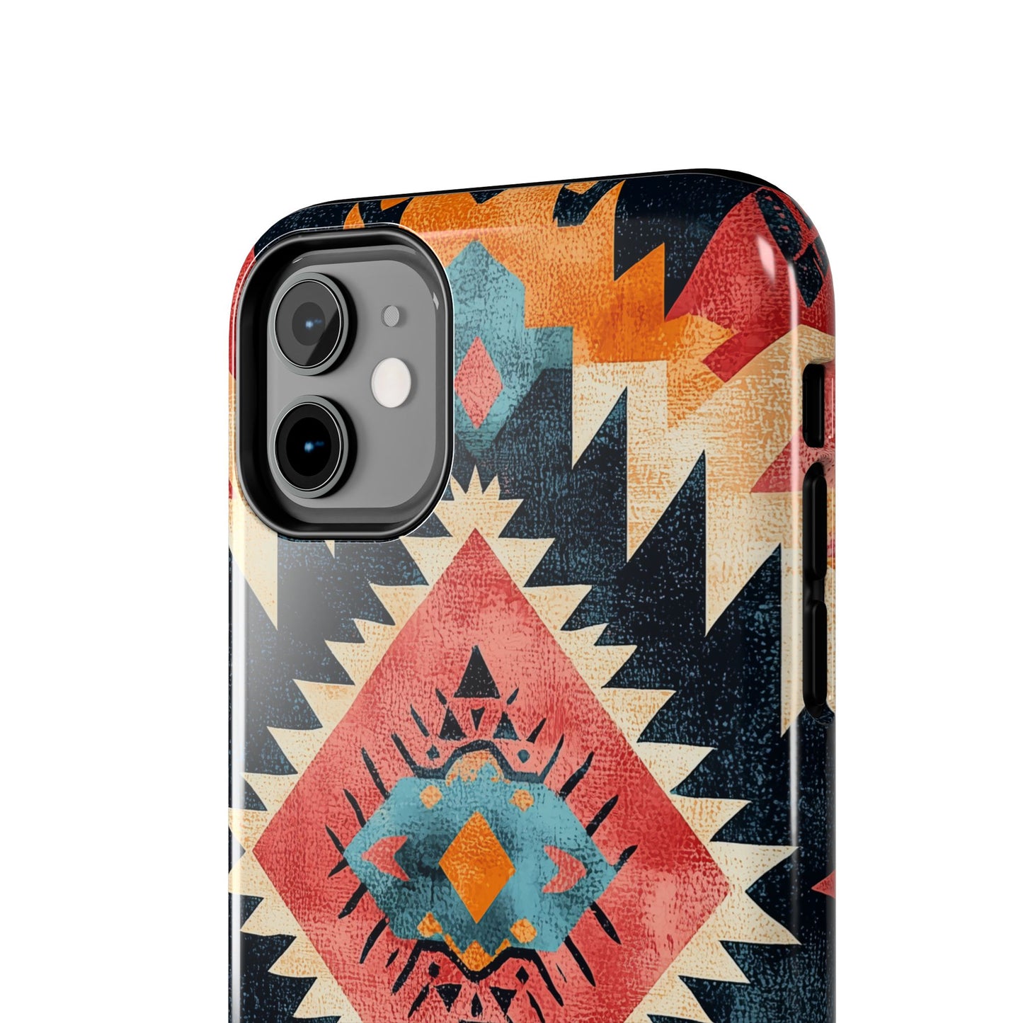 Bold Aztec Pattern Tough iPhone Case – Vibrant Geometric Design, Dual - Layer Protection - BOGO Cases