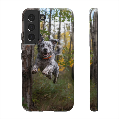 Happy Forest Dog iPhone Case – Nature-Inspired Protective Cover