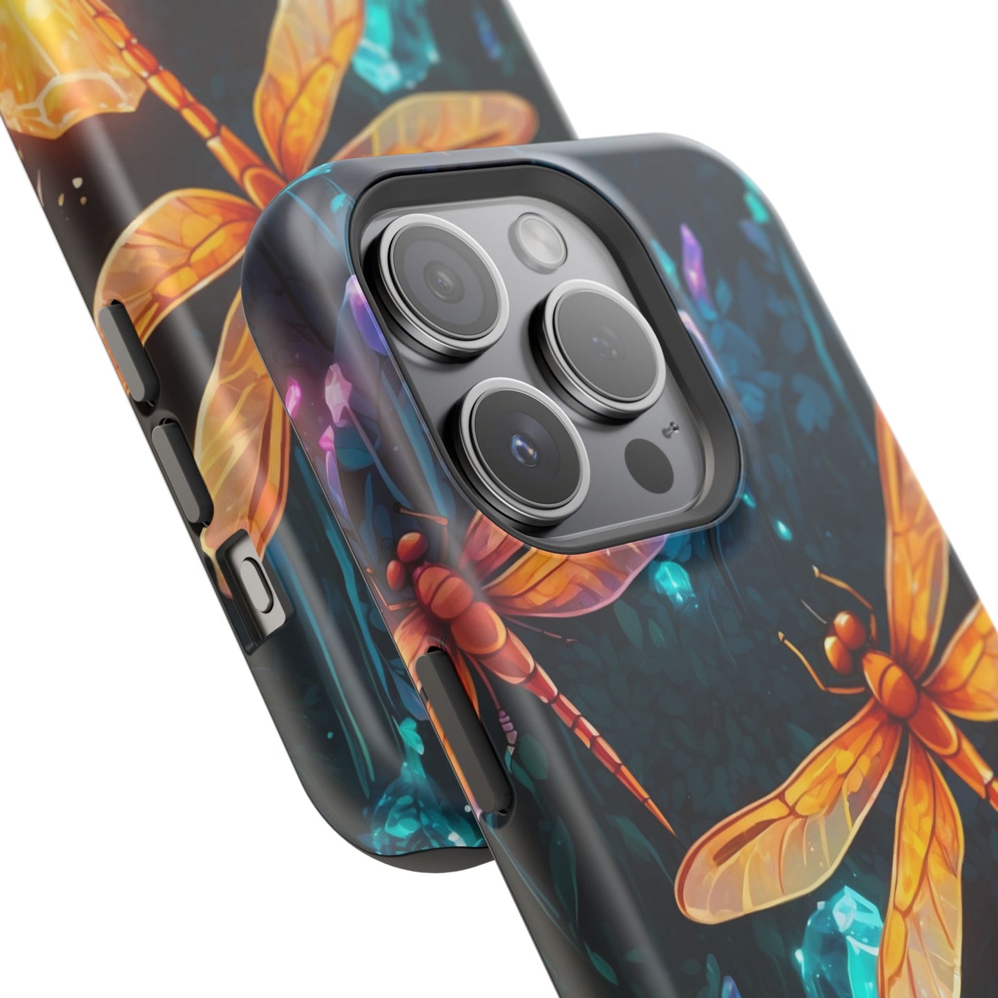 Mystical Dragonflies & Crystals – MagSafe iPhone Series Case