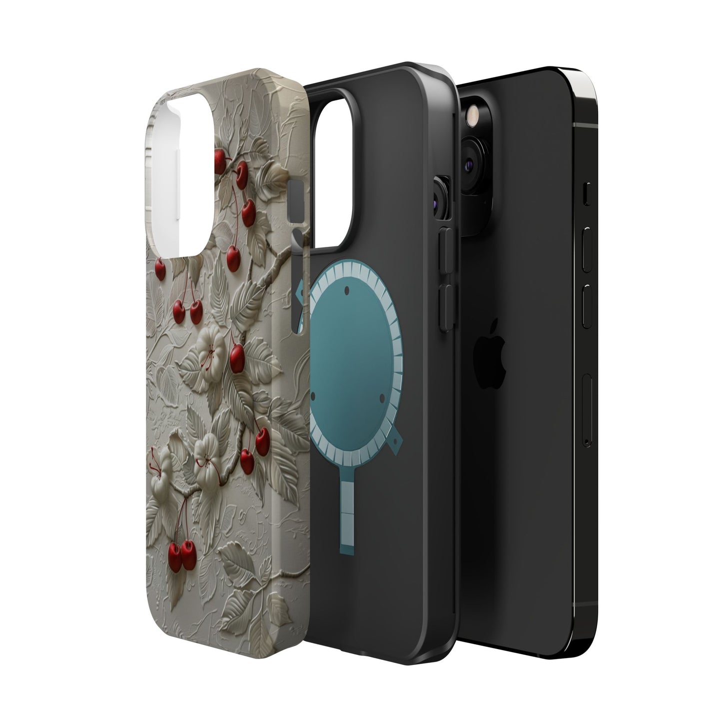 Unleash Your Inner Goddess With Our Athenian Elegance Cherry Marble Phone Case | A Blend of Classic Art and Modern Tech | Cute Cherries | Stone