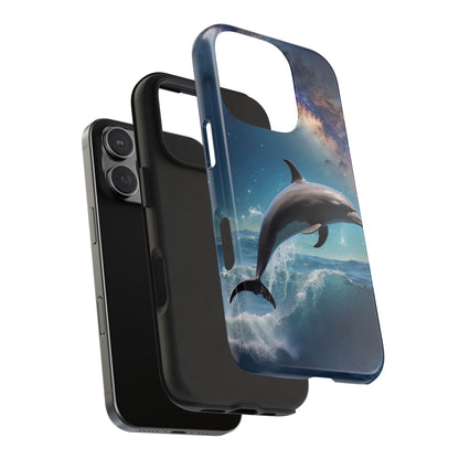 Dolphin Galaxy Splash - iPhone Case