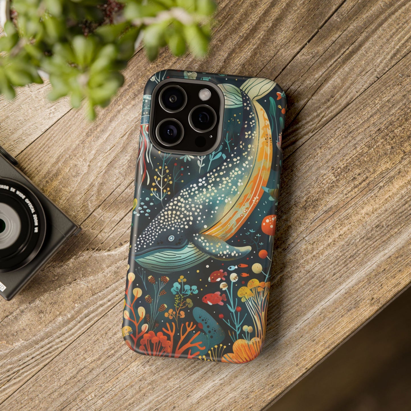 Oceanic Elegance Whale iPhone Case