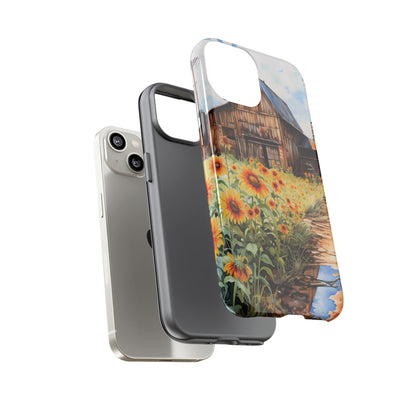 Sunflower iPhone Case  Rustic Farm Style