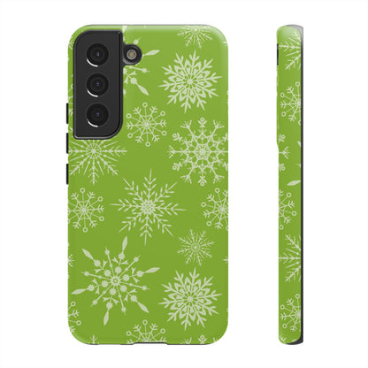 Green Snowflake Pattern – Samsung Galaxy Series Case