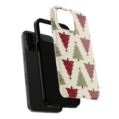 Retro Christmas Trees Pattern - iPhone Series Case