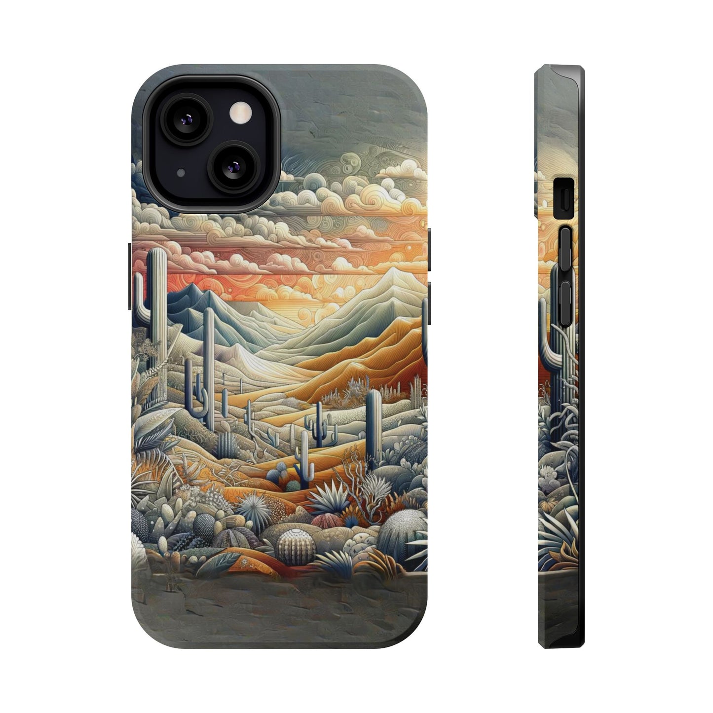 Rugged Elegance Cactus iPhone Case