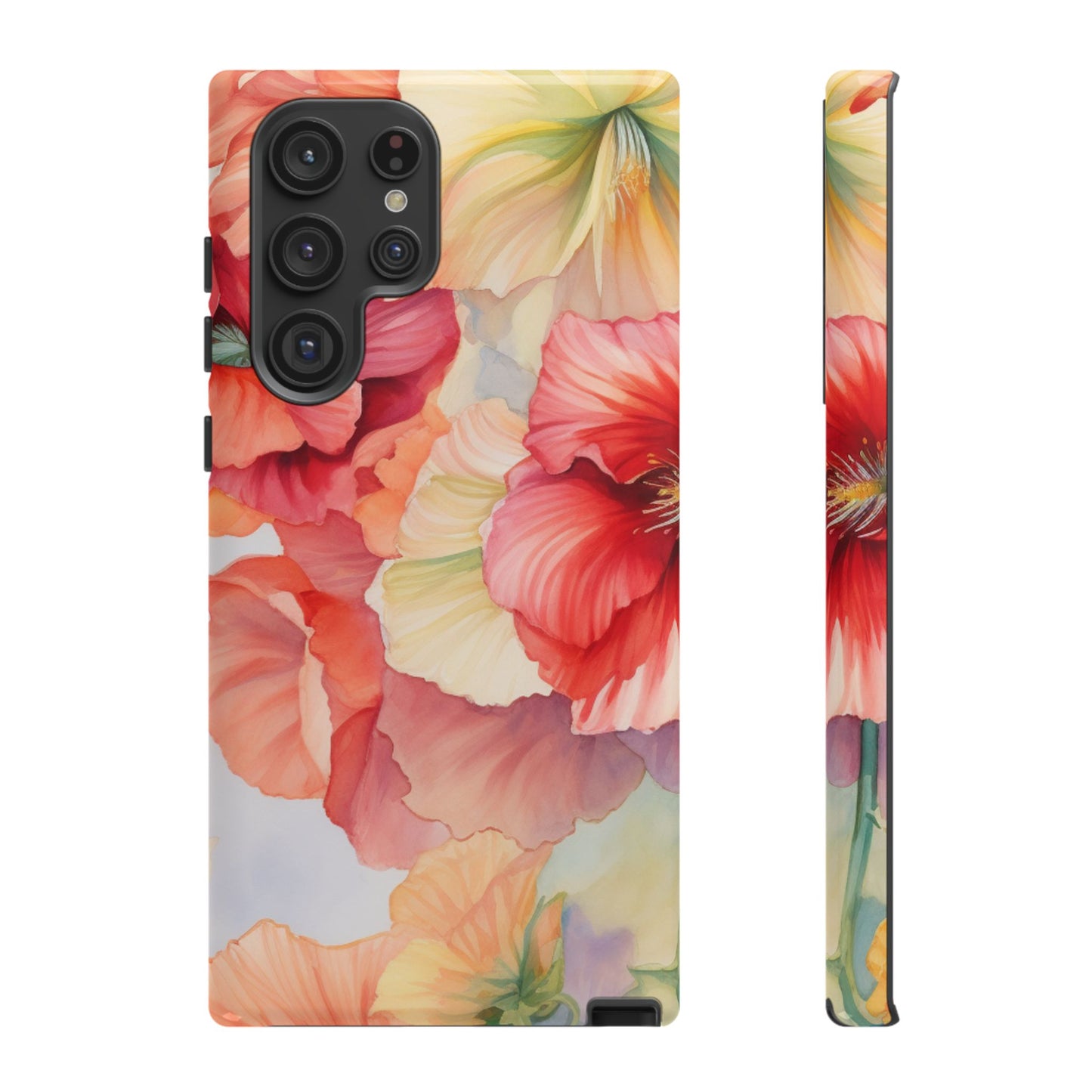 Gumamela Blush Pink Watercolor Floral – Samsung Galaxy Case