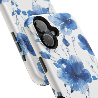 Ethereal Blue Blossoms iPhone Case