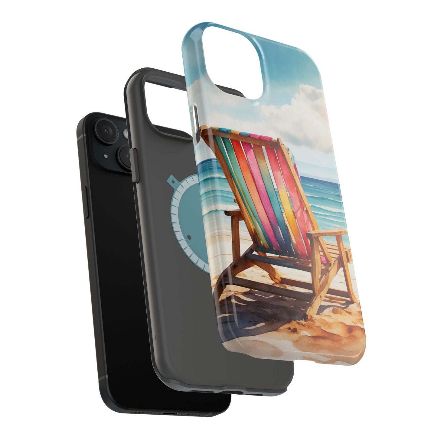 Vibrant Beach Escape MagSafe iPhone Case – Summer Vibes Design