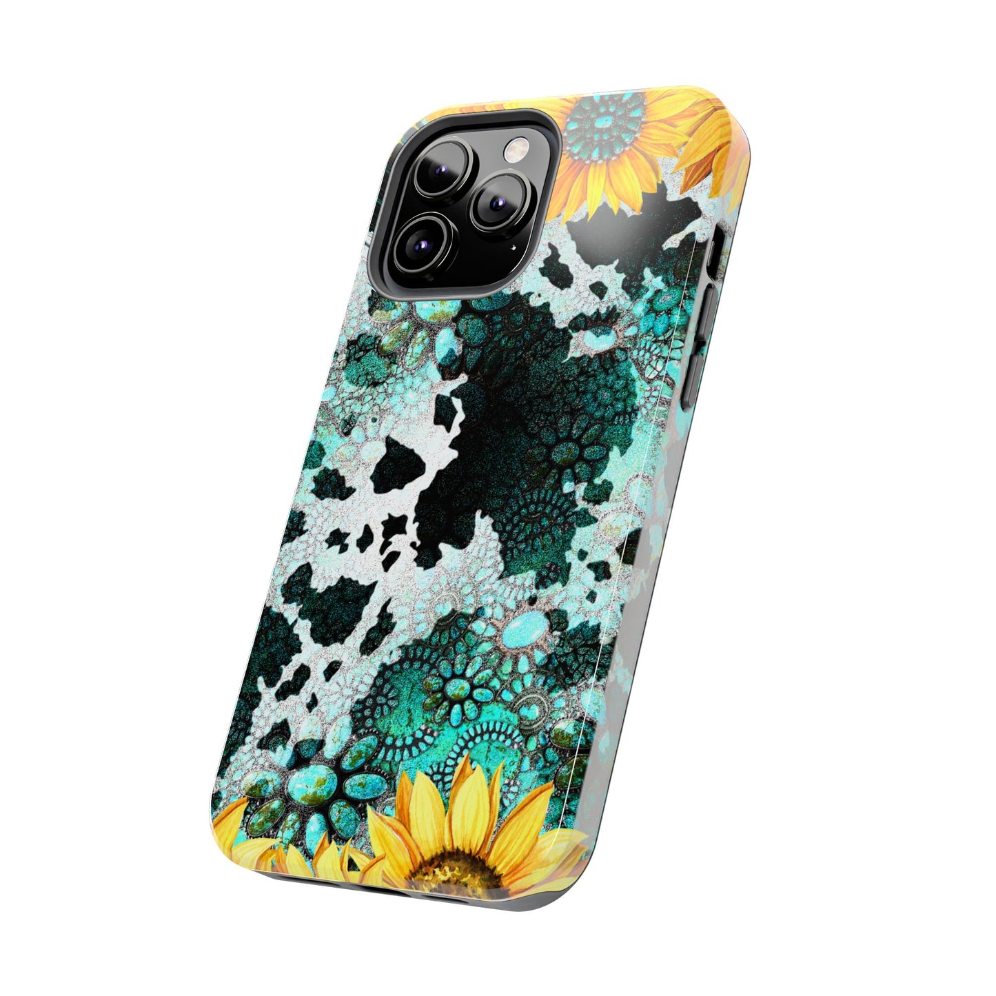 Boho Turquoise Sunflower Lace - iPhone Series Case