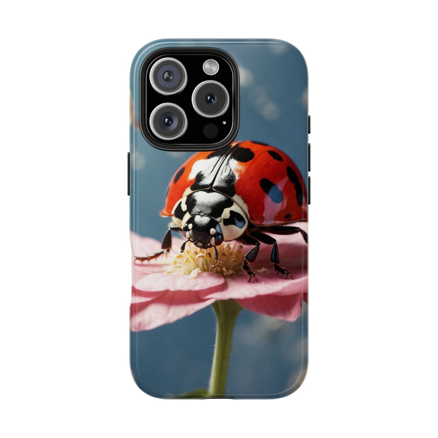 iPhone Case: Floral Ladybug Delight