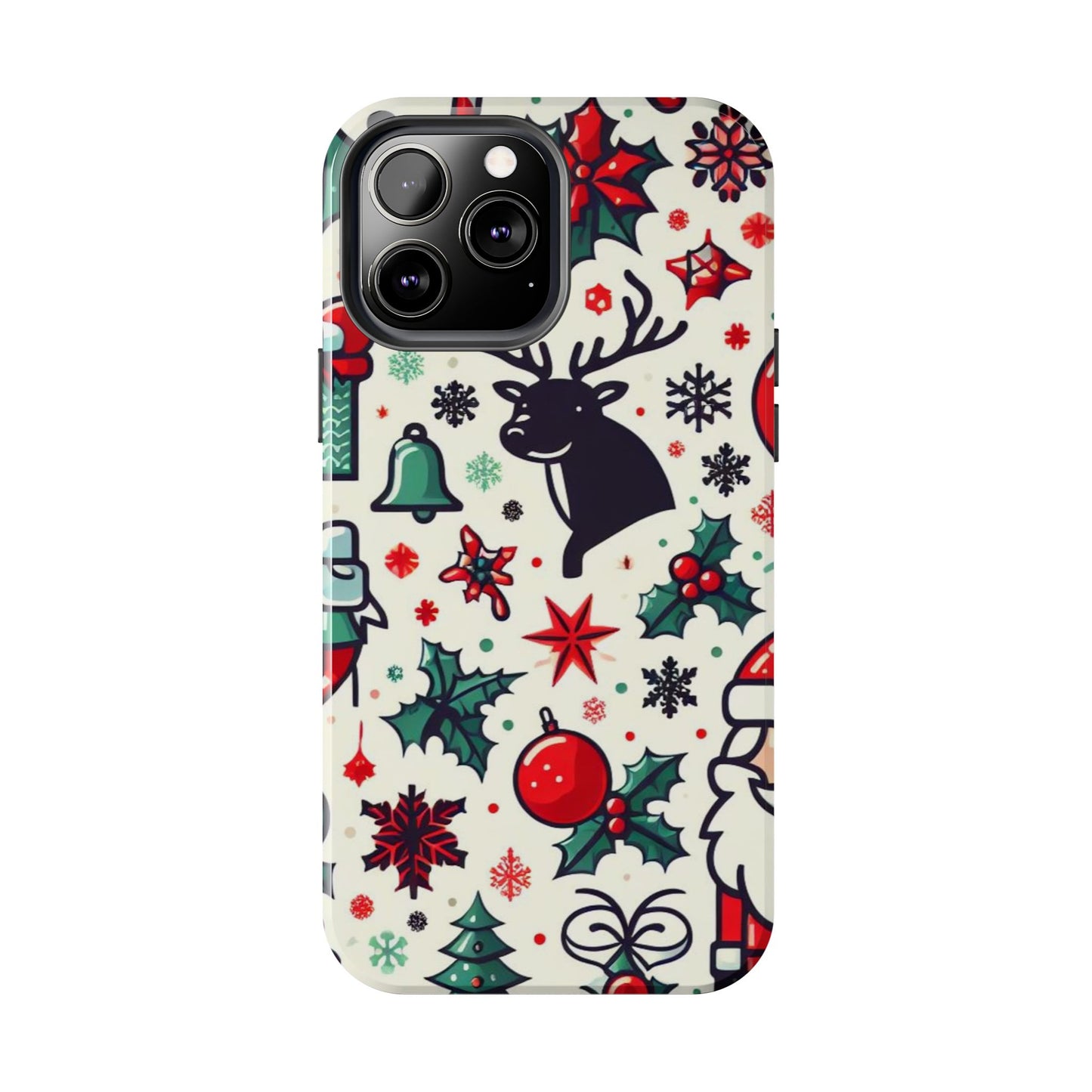 Cartoon Christmas Cheer – iPhone Case