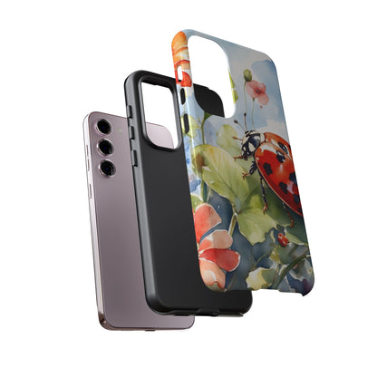 Watercolor Ladybug & Poppy Fields - Samsung Galaxy Case