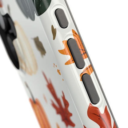 Autumn Pumpkin MagSafe iPhone Case – Fall Leaves and Harvest Design