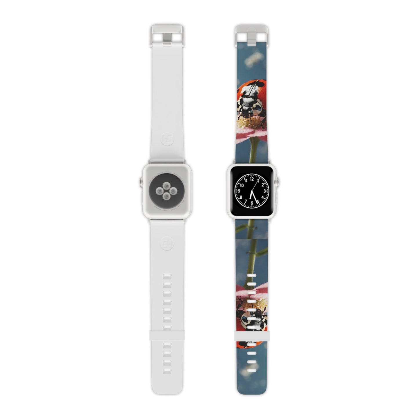 Floral Ladybug Delight Apple Watch Band