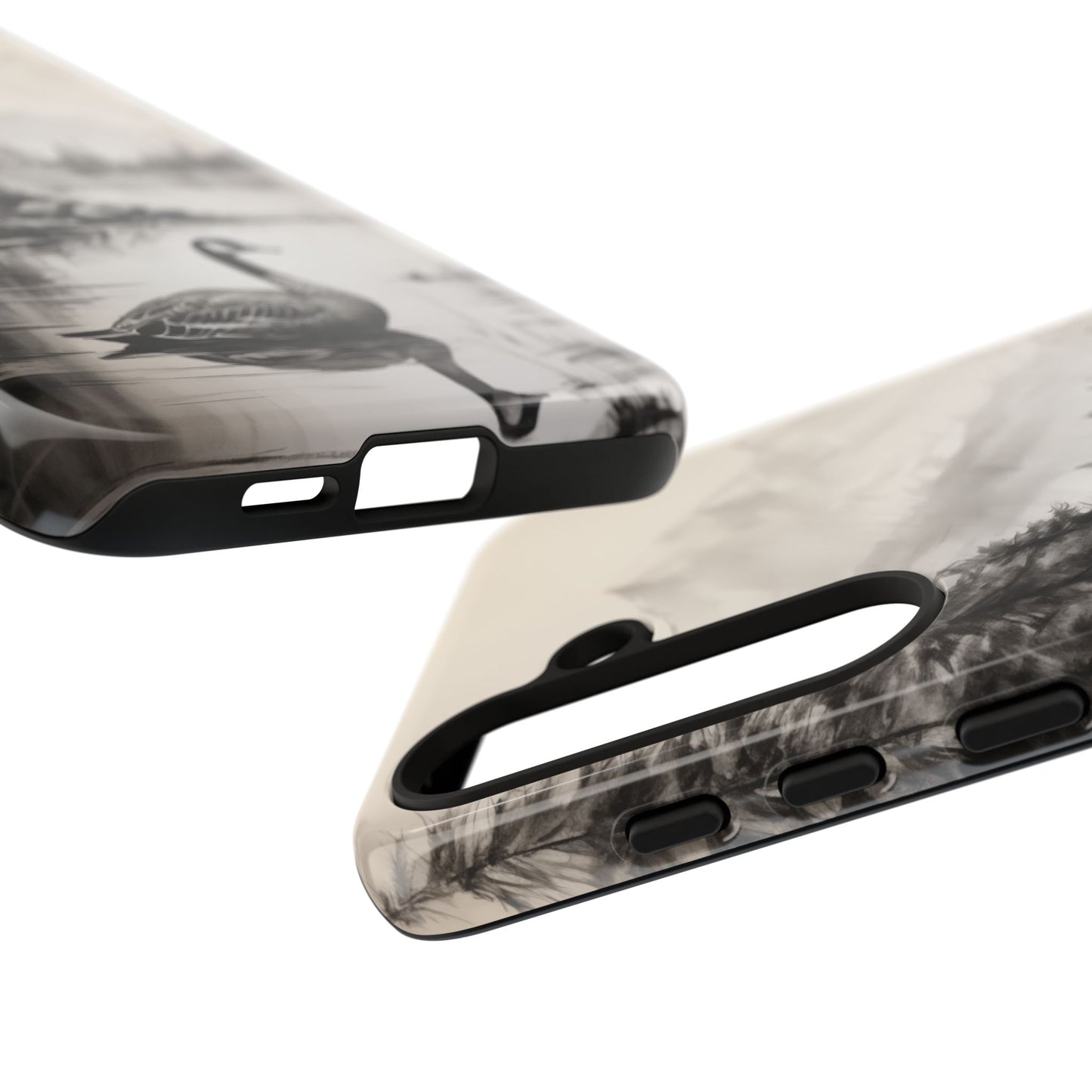 Canadian Goose Phone Case - Charcoal Sketch Design!